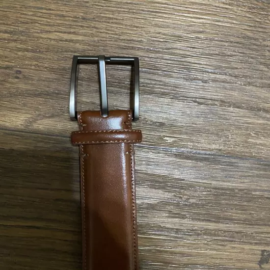 Leather Belt Men Casual Cognac Size Medium