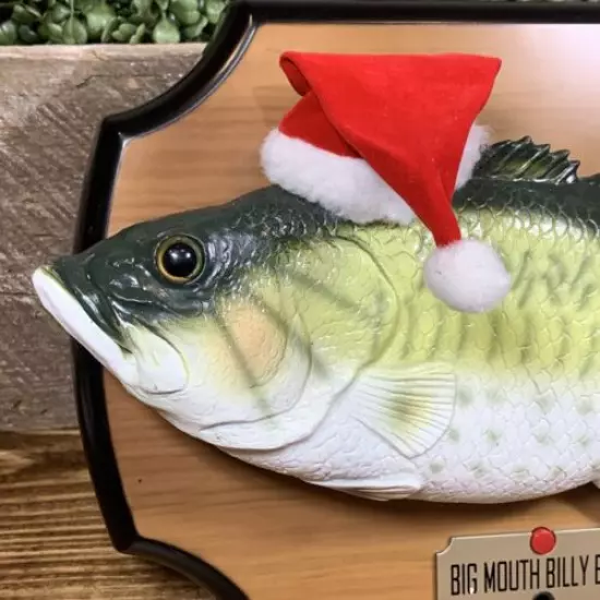 Vintage Big Mouth Billy Bass Christmas Holidays Singing Fish 1999 Gemmy TESTED