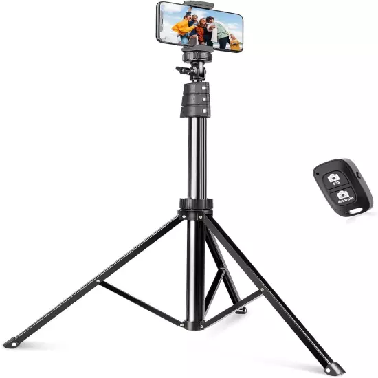 SENSYNE 62" Phone Tripod & Selfie Stick, Extendable Cell Phone Tripod Stand with