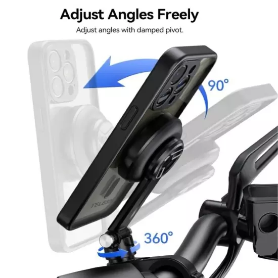 Motorcycle Handlebar Mount for iPhone 15 Pro Max / 15 Pro