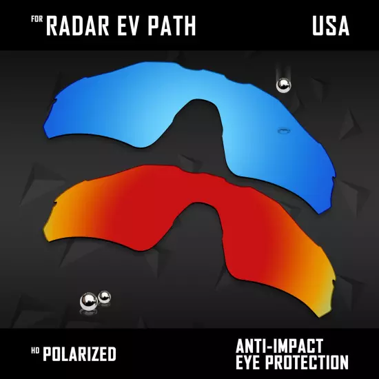 Anti Scratch Polarized Replacement Lenses for-Oakley Radar EV Path OO9208 Opt