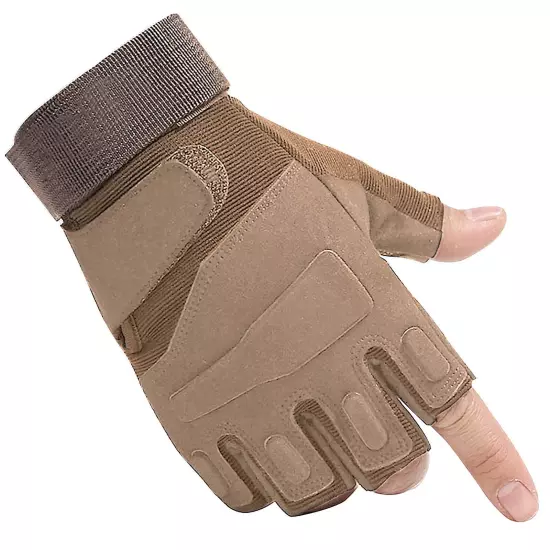 Fingerless Tactical Gloves Half Finger Airsoft Shooting Gloves for Men Women,...