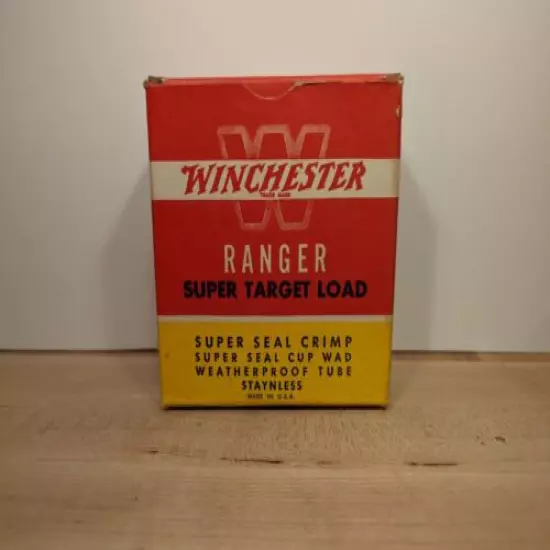 VINTAGE WINCHESTER Ranger Super Target Load 12 Ga Empty Shotshell Box Only