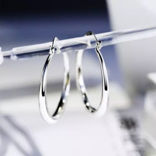 Anniversary Women Jewelry Creative 925 Silver,Gold,Rose Gold Hoop Earring