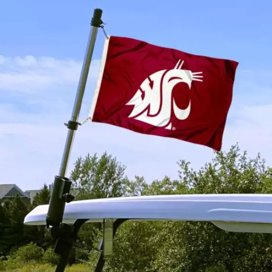 Washington State University WSU Boat and Golf Cart Flag