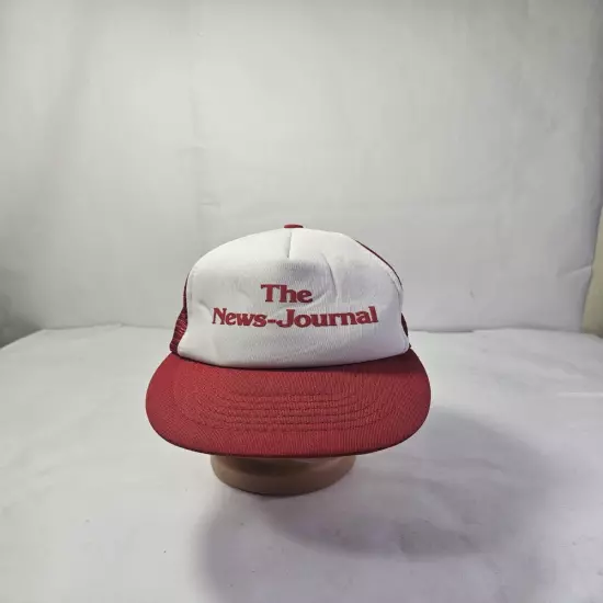 The News Journal Delaware Online Newsite Red White Snapback Trucker Baseball Hat