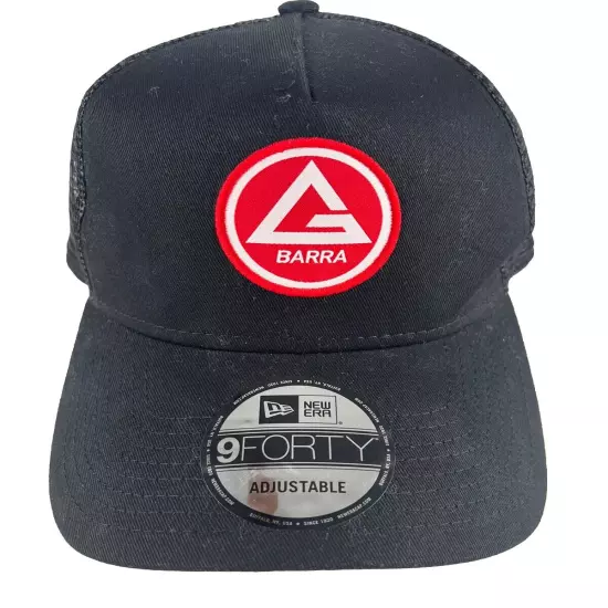 Gracie Barra New Era 9Forty Snapback Hat Adult Adjustable Mesh Black Trucker Cap