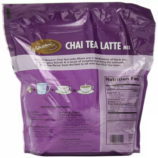 Chai Amore East India Spice Tea Latte Blended Drink Mix, 3 Pounds