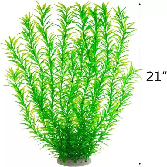 Aquarium Plastic Plants Large, Artificial Plastic Long Fish Tank Plants Decorati