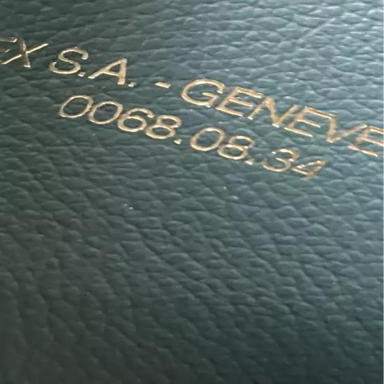 Rolex Passport Case H14.5xW10.7x7.5cm Green Ref.0068.08.34 1990s Unused