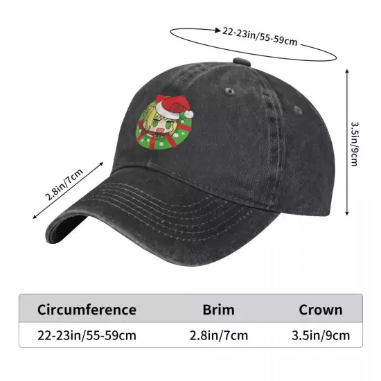 Retro Padoru Astolfo Christmas Unisex Baseball Cap for Outdoor Activities