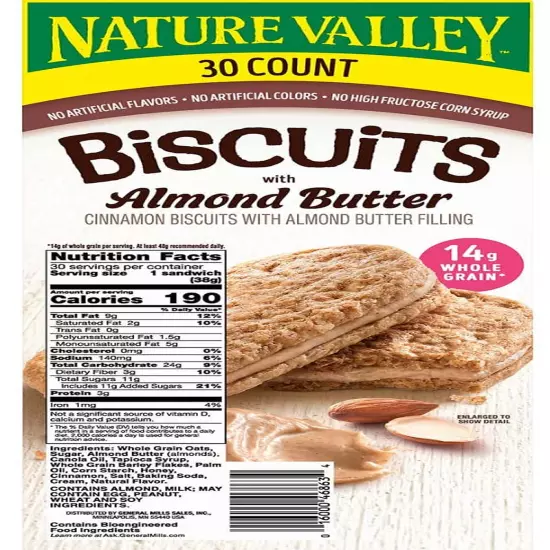 Almond Biscuits 30 Ct