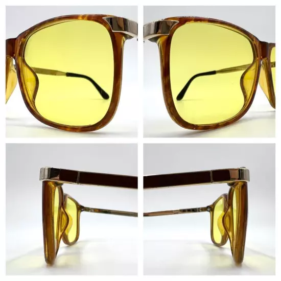 Dunhill Full Rim Vintage Sunglasses Gold Brown Lens