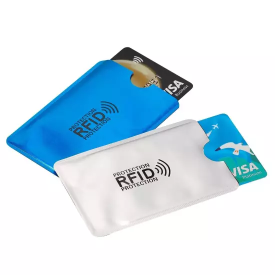 16 RFID Blocking Sleeves Envelopes(10 Credit Card Holders&4 Passport Protectors)