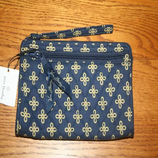 Vera Bradley FRONT ZIP WRISTLET wallet credit card holder case clutch travel NEW