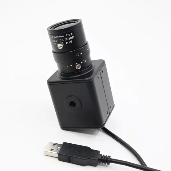 IMX179 8MP USB Camera With 5-50mm 2.8-12mm Varifocal CS Lens 8 Megapxiel Webcam