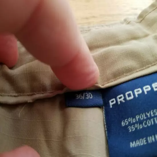 PROPPER Men's Tactical Rip Stop Cargo Pants 36 x 28.5 EUC (A)