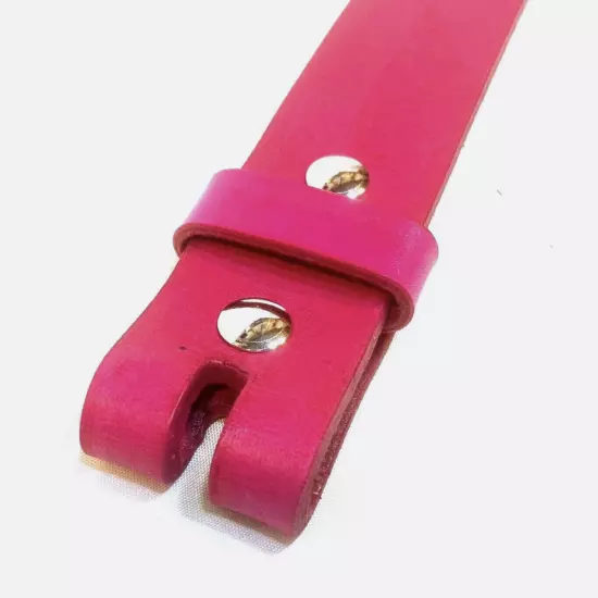 PINK Genuine Leather Belt Aussie Made REMOVABLE Buckle pants jeans Blank RATSBUM