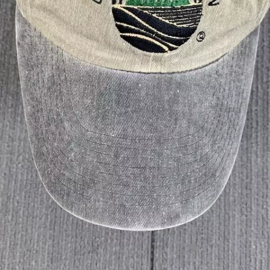 Outdoor Connection Baseball Hat Cap Strapback Adjustable Olive Gray Acid Wash