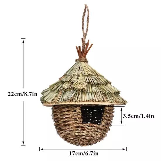 19 Style Birds Nest Bird Cage Natural Grass Egg Cage Bird House Outdoor Decorati