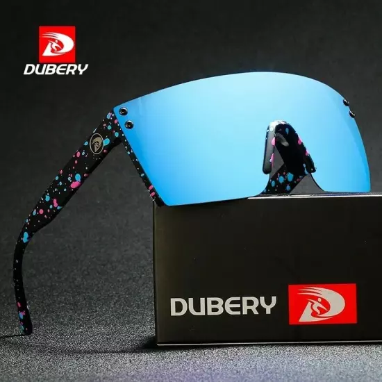 DUBERY Oversized Polarized Sunglasses Men Outdoor Travel Sun Glasses Lightweight