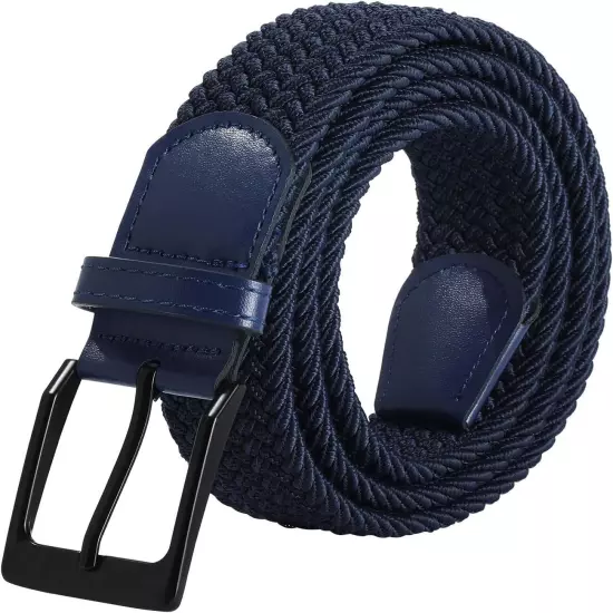 AWAYTR Braided Elastic Belt for Women - Men and Women Woven Stretch Golf Belts f