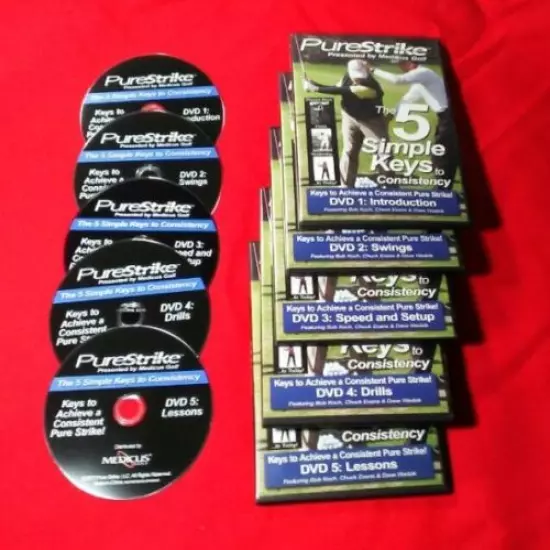 Medicus GOLF Training-PureStrike 5DVD Video set The 5 Simple Keys to Consistency