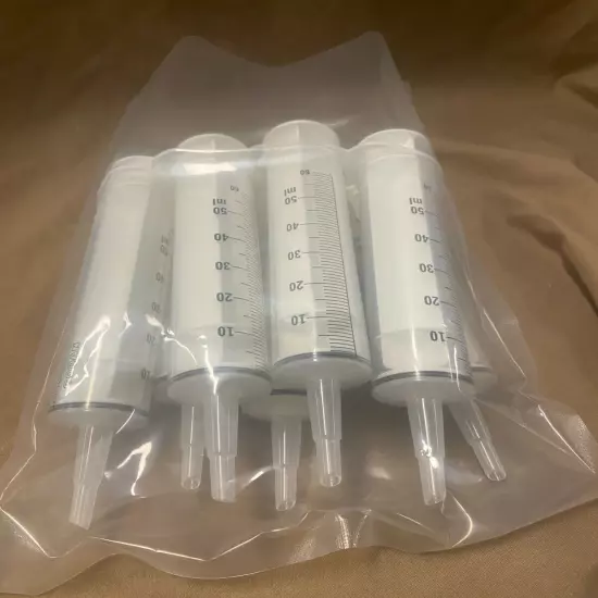  60cc / 50ml Silicone O-ring Syringe Catheter Tip 60cc - Handfeeding New Pricing