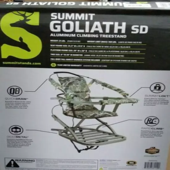 Summit Treestands SU81119 Goliath SD Climbing Treestand Mossy Oak Country DNA