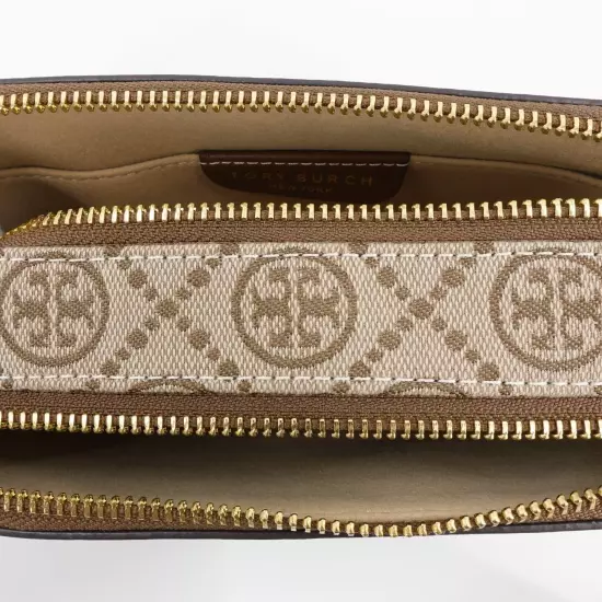 Tory Burch Mini T Monogram Crossbody Bag Hazelnut Brown OS