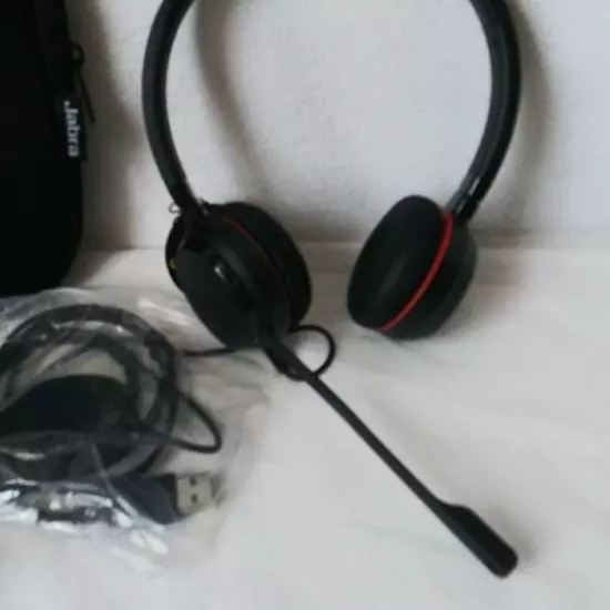 JABRA GN USB EVOLVE Stereo Headset Model ENC060 With Case