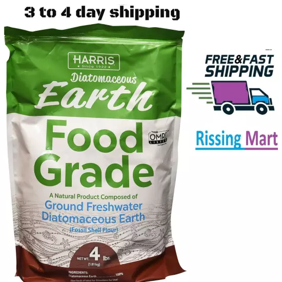 Harris. Products Group Diatomaceous Earth Food Grade Natural, 4 lb