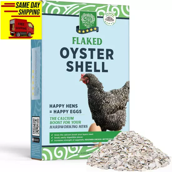 Small Pet Select Flaked Oyster and Seashell Mix - Calcium Supplement for Chicken