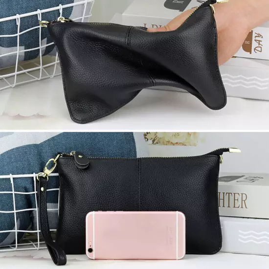 Women Genuine Leather Clutch Messenger Handbag Purse Crossbody Shoulder Bag