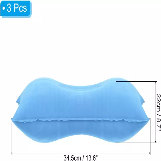 Inflatable Pillow, 3 Pack Ultralight Camping Travel Pillow Desk Rest Neck Suppor