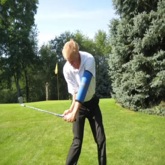 Golf Training Aid - Bending Your Arm, Get Help From The "Straight Arm"-standard 