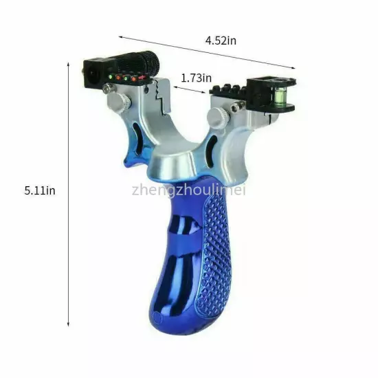 Hunting Professional Catapult Laser Slingshot With Rubber Aim Point Target HOT