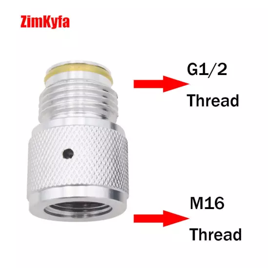 CO2 Adapter for 88G 90G Disposable Co2 Cartridge to G1/2-14 Thread Tank