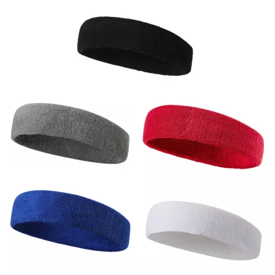 Sports Headband Yoga Gym Sweatband Women Men Hair Bands Head Prevent Sweat Band