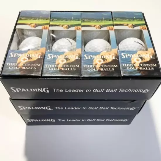 Spalding Lot Of 3 Dozen Custom Golf Balls Thetravelers Vintage 