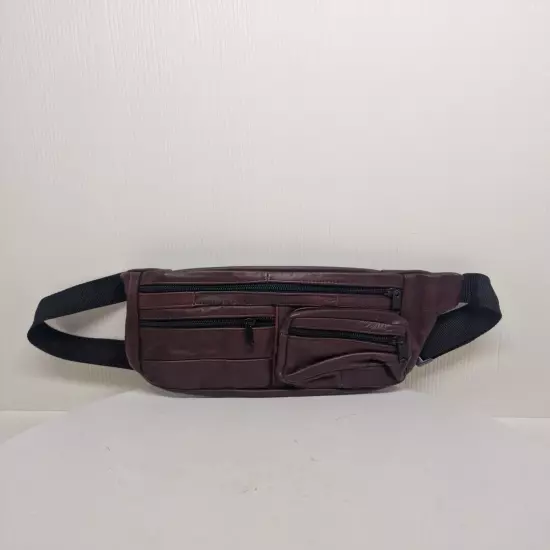 Faux Leather Bum Waist Bag Travel Holiday Money Pouch Belt Wallet Bumbag D50