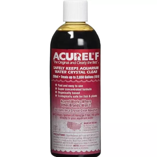 Acurel F Aquarium Water Clarifier keeps Aquarium crystal clear 250 ML..........