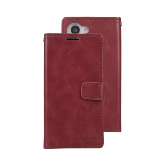 Mercury Moon Diary Cover Case for Samsung Galaxy S23-Wine