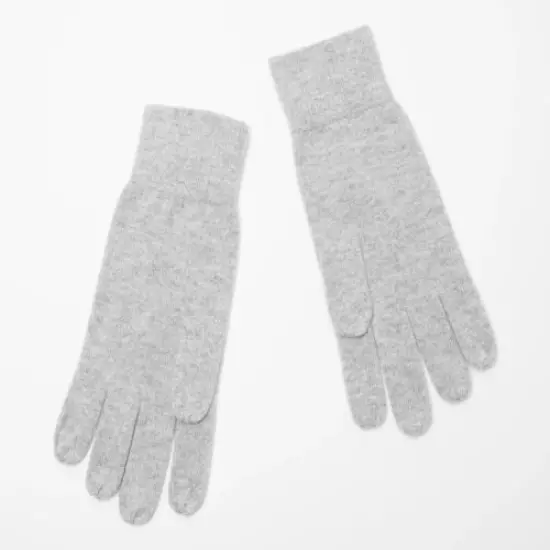 Soft by NAADAM 100% Cashmere Essential Gloves Heather Cement Large/X-Large Size 