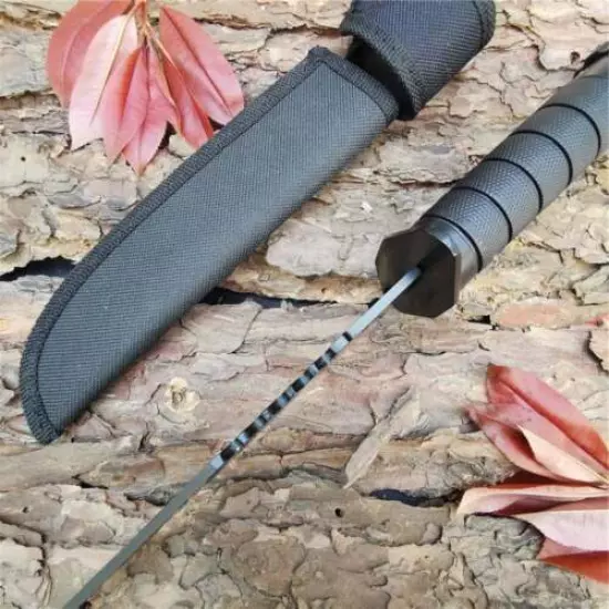 Outdoor Tactical Camping Hunting Survival Pocket Fixed Blade Knife Fishing Tool