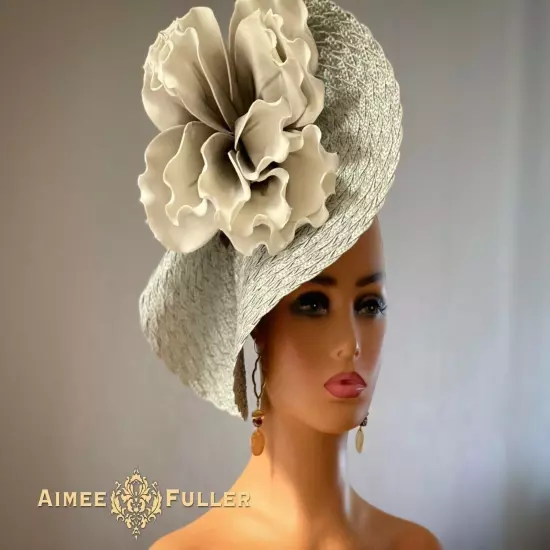 Aimee Fuller Derby Royal Ascot Cocktail Gala Classic Black Fascinator Hat