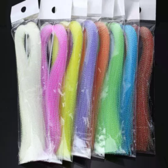 Dyed-Pearl Flashabou Accent Fly Tying Materials ,Available In 8 Colors