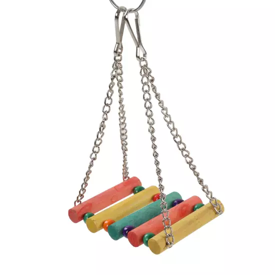 13pcs Swing Parrot Chewing Toy Set Rattan Chain Hanging Standing Climbing