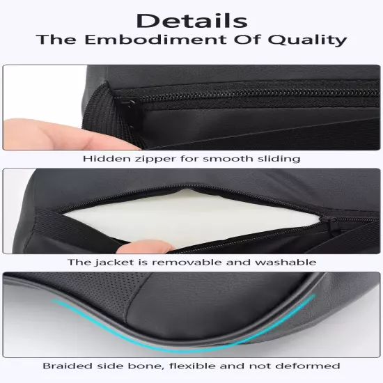 Car Neck Headrest Pillow Support Cushion Car Breathable Car Lumbar Pillow 