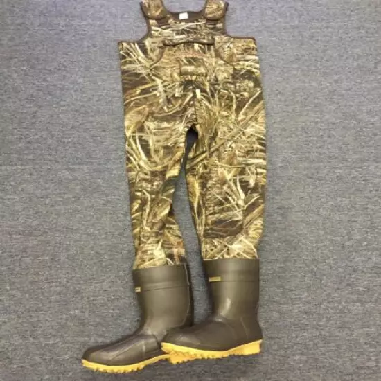 Pro Guide Realtree Max-5 Camo Neoprene Hunting Wader Lug Size 10 Reg 1200 Gram